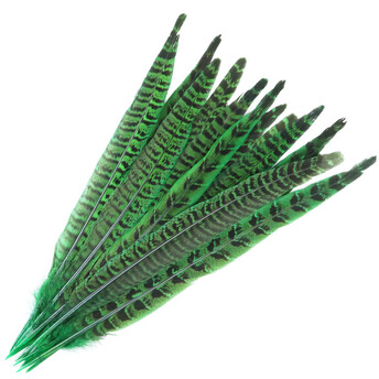 Перья горной куропатки 22-26 см 1 шт. Зеленый_ПДД 0213З