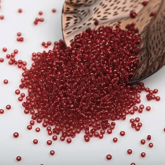 Бисер Парчовый 2 мм 50 г Бордовый