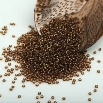 Бисер Парчовый 2 мм 50 г Коричневый