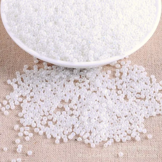 Бисер Блестящий 2 мм 50 г Белый