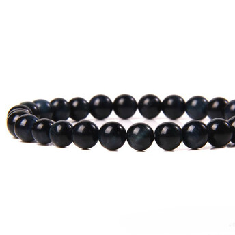 Ожерелье из камня Черный Агат 12 мм 45 см 1 шт.