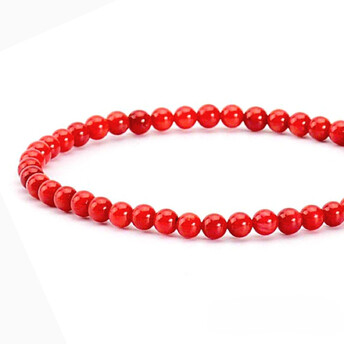 Ожерелье из камня Коралл 4 мм 45 см 1 шт.