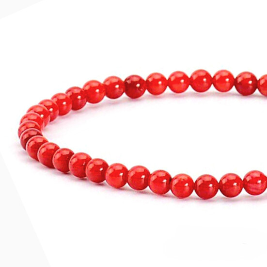 Ожерелье из камня Коралл 10 мм 45 см 1 шт.