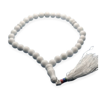 Четки из камня Белый Агат на 33 бусины 10 мм 1 шт.