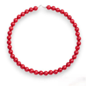 Ожерелье из камня Коралл 10 мм 45 см 1 шт.