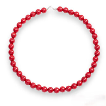 Ожерелье из камня Коралл 10 мм 45 см 1 шт.