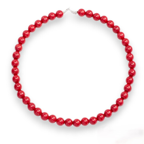 Ожерелье из камня Коралл 4 мм 45 см 1 шт.