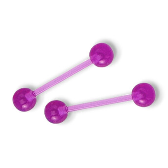 Штанга акриловая серьга для пирсинга 18х6х1,5 мм 1 шт. Фиолетовый