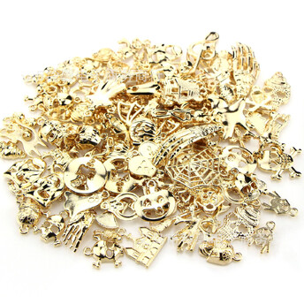 Набор подвесок Halloween 11-42 мм 120 шт. Золото