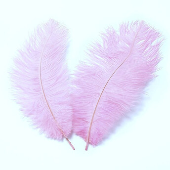 Перья страуса ЮАР 15-20 см 1 шт. Сиреневый