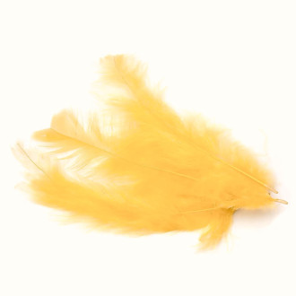 Перья марабу 10-15 см 25 шт. Золотистый