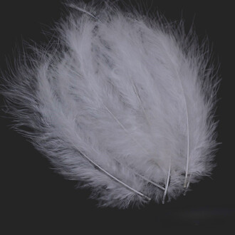 Перья марабу 10-15 см 25 шт. Серый