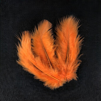 Перья марабу 10-15 см 25 шт. оранжевый