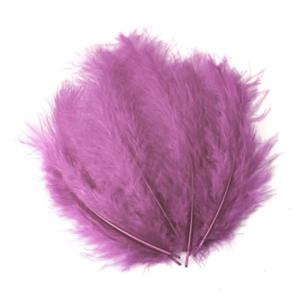 Перья марабу 10-15 см 25 шт. Фуксия