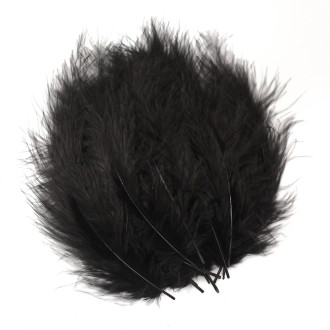 Перья марабу 10-15 см 25 шт. Черный