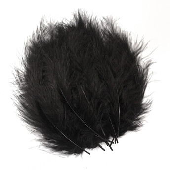 Перья марабу 10-15 см 25 шт. Черный