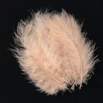 Перья марабу 10-15 см 25 шт. Шампань