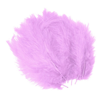 Перья марабу 10-15 см 25 шт. Сиреневый