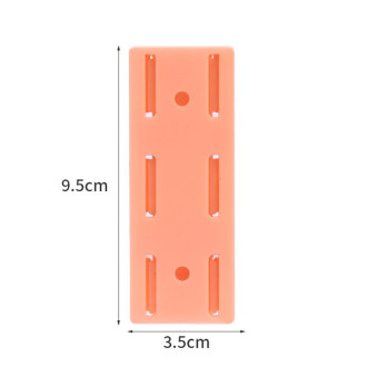 Кронштейн самоклеющийся, держатель удлинителя, 1 комплект, размер 9,5х3,5х0,6см, цвет Коралловый