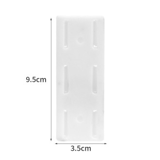 Кронштейн самоклеющийся, держатель удлинителя, 1 комплект, размер 9,5х3,5х0,6см, цвет Белый