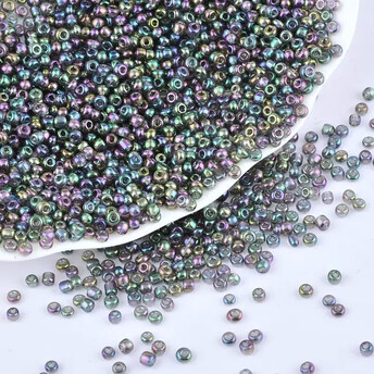 Бисер Бензиновый 2 мм 50 г Серый