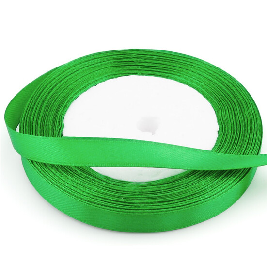 Лента атласная 0,7 см +-23 м 1 шт. Зеленый