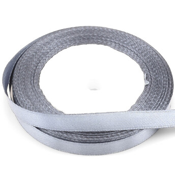 Лента атласная 0,7 см +-23 м 1 шт. Серебристый