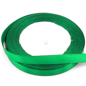 Лента атласная 0,7 см +-23 м 1 шт. Изумрудный