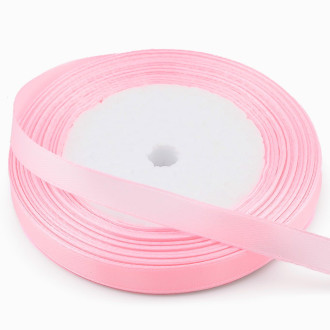 Лента атласная 0,7 см +-23 м 1 шт. Розовый светлый неон