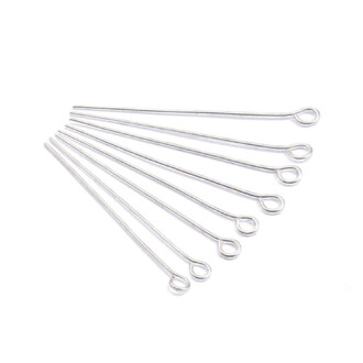 Булавки Пины с петелькой 26х0,7 мм Серебристый +-200 шт.19,5 г