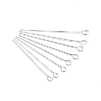 Булавки Пины с петелькой 14х0,7 мм Серебристый +-200 шт.