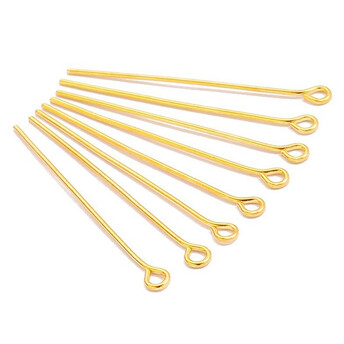 Булавки Пины 45 мм +-200 шт. 32 г Золотистый яркий