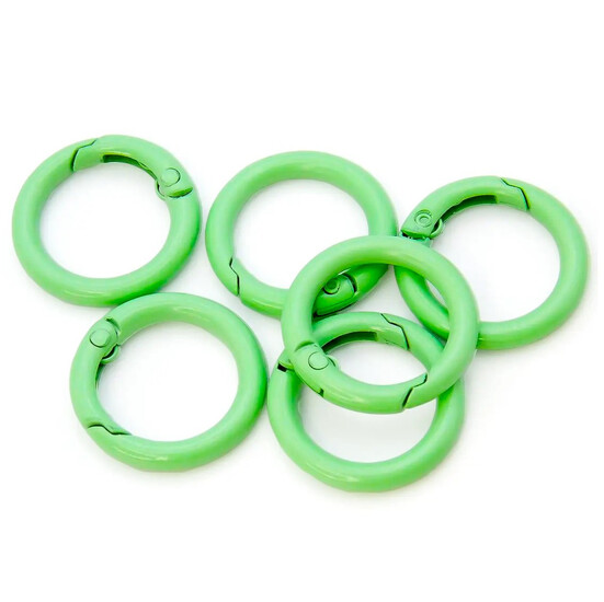 Карабин кольцо 24х4 мм 1 шт. Салатовый