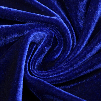 Ткань бархат LuxFabric полиэстер 330 г/м² 1,60 м 1 м Электрик