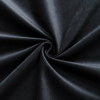 Ткань велюр LuxFabric полиэстер 330 г/м² 1,50 м 1 м Черный