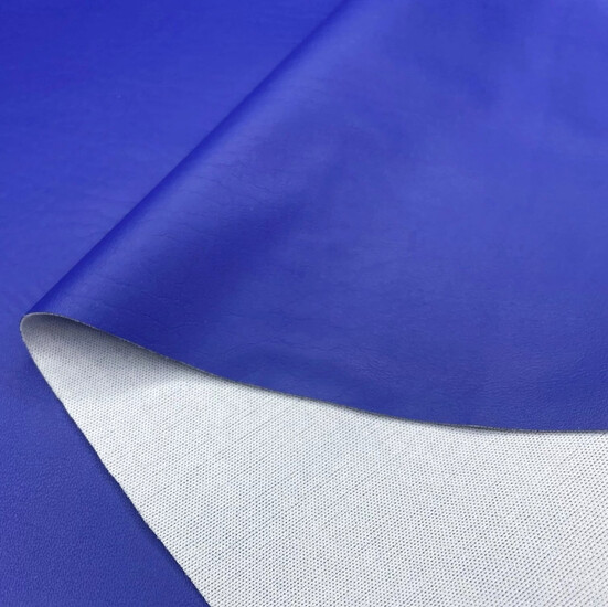 Ткань экокожа легкая LuxFabric 165 г/м² 1,40 м 1 м + Нить полиэстер 360 м Электрик