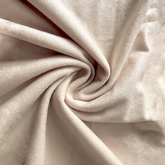 Ткань велюр LuxFabric 220 г/м² 1,50 м 1 м Бежевый