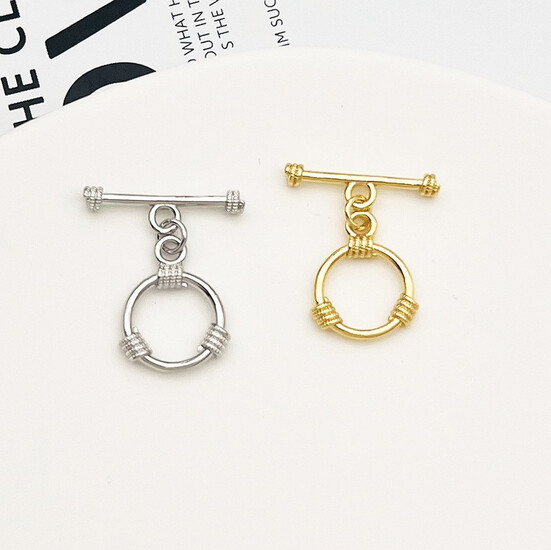 Замок тогл Verona медный 18К позолота 22 мм/15 мм 1 шт. Золото