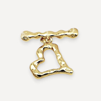 Замок тогл Milan медный 18К позолота 30 мм/21 мм 1 шт. Золото