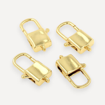 Карабин Lock 18К позолота 18х10 мм 1 шт. Золото