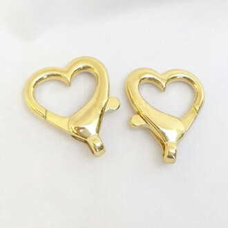Карабин Heart 18К позолота 25х22 мм 1 шт. Золото