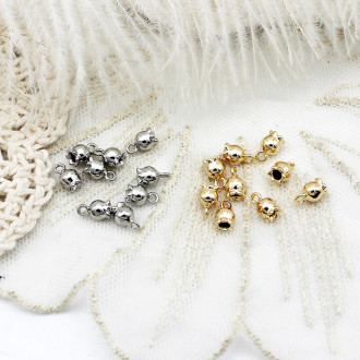 Подвеска Lily медная 18К позолота 7х4 мм 1 шт. Золото