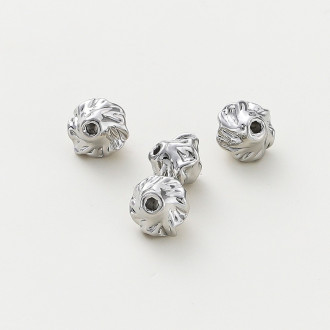 Бусина разделитель Flashlight медная 6,5х6 мм 1 шт. Белое золото