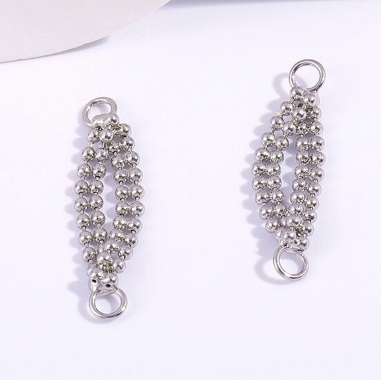 Коннектор Catania медный 20х3,8 мм 1 шт. Белое золото