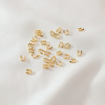 Протектор медный 18К позолота 5 мм Ø 0,5 мм 50 шт. Золото