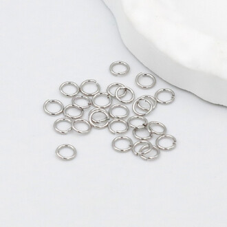 Соединительное кольцо 3х0,3 мм 200 шт. Белое золото