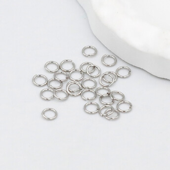 Соединительное кольцо 3х0,3 мм 200 шт. Белое золото