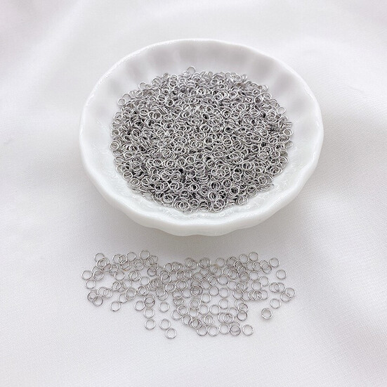 Соединительное кольцо 3х0,3 мм 200 шт. Белое золото