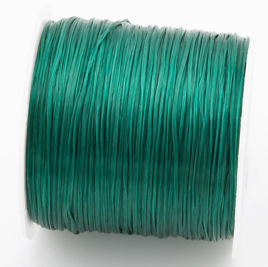 Резинка слоеная для браслетов 1 мм Изумрудный +-60 м