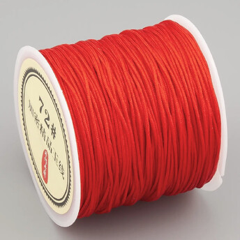 Шнур нейлоновый Шамбала 0,8 мм +-50 м Красный